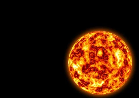 Burning planet Stock Photos