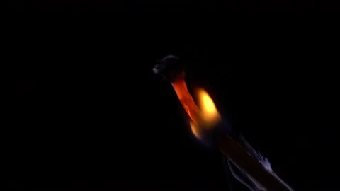 Burning power of the flame, Flames, and burning sparks close-up, fire patterns,  Vídeo Stock 213215124