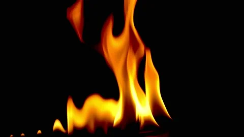 Burning power of the flame, Flames, and burning sparks close-up, fire patterns, 스톡 동영상 213416674