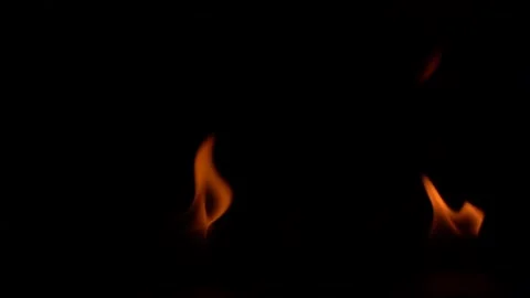 Burning power of the flame, Flames, and burning sparks close-up, fire pattern Vídeo Stock 213417866