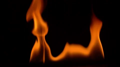 Burning power of the flame, Flames, and burning sparks close-up, fire pattern Vídeo Stock 213425596