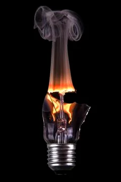 Burning power Stock Photos