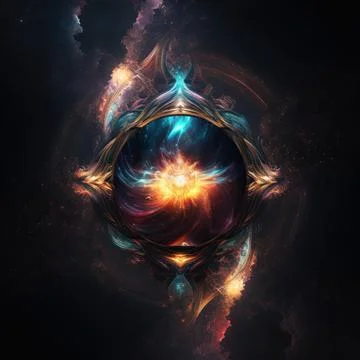 Burning presence background glory light spirit realm entering the other sid.. Stock Illustration