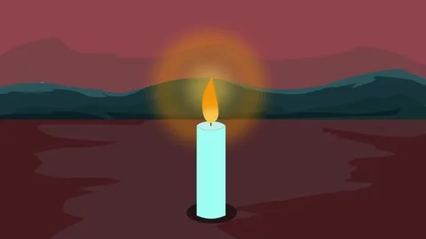 Burning process of a candle Stock Footage 273131266