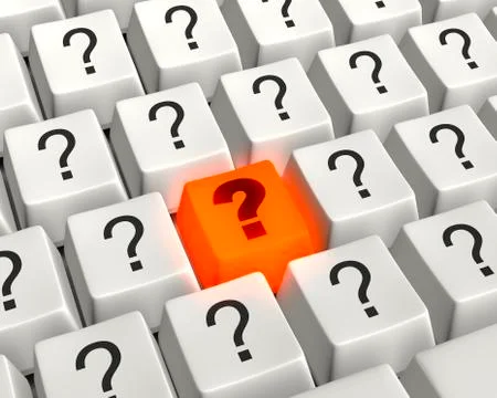 A burning question Illustrazione stock