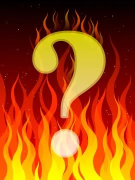 Burning question Stock Illustration