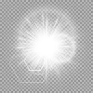 Burning rays light effect Illustrazione stock