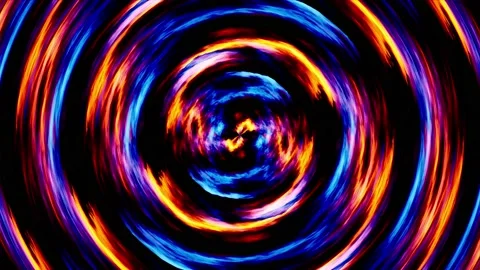 Burning Red and Blue Fire Flame Energy Swirl Effect Loop 4K Stock Footage 171857369