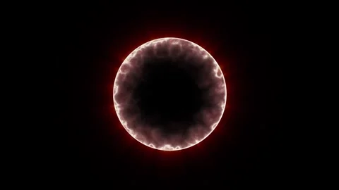 A burning red circle. glowing background Stock Footage 276455816