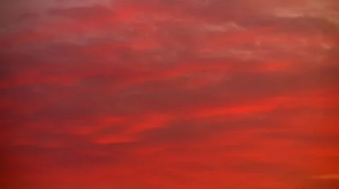 Burning red clouds (time lapse) Stock Footage 515244