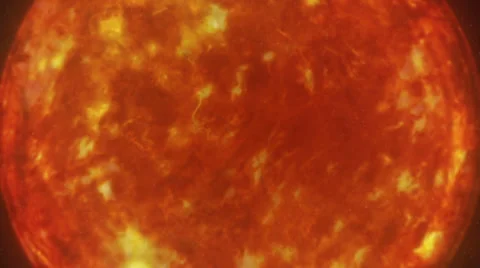 Burning red planet Stock Footage