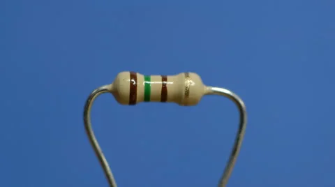 Burning Resistor Overload (Blue Key) Stock Footage 42566963