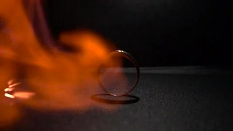 Burning ring Stock Footage 160104601