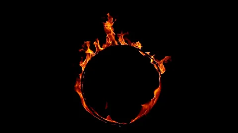 Burning ring Stock Footage 283741901