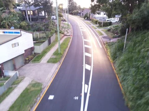 Burning Road Stock Photos