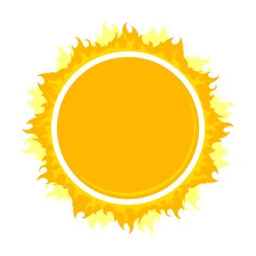 Burning round frame Stock Illustration