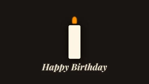 Burning single lit candle on black background representing hope, peace, and.. Stock Footage 336879497