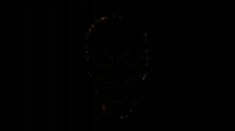 Burning skull ! Video stock 278273