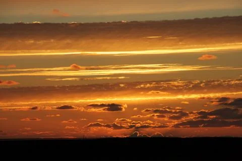 Burning sky Stock Photos