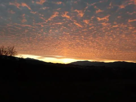 Burning sky Stock Photos