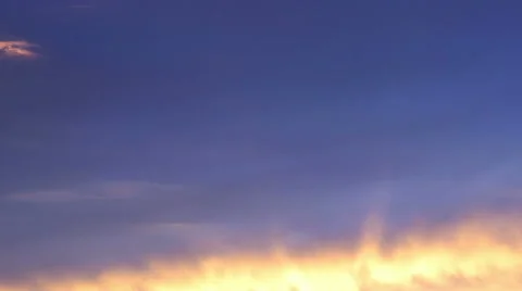 Burning Sky Sunset Timelapse Stock Footage 46111673