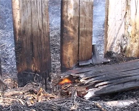 Burning Sliver Stockbeeldmateriaal 1039322