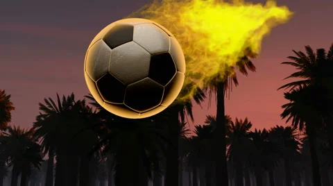 Burning soccer ball 스톡 동영상 55708628