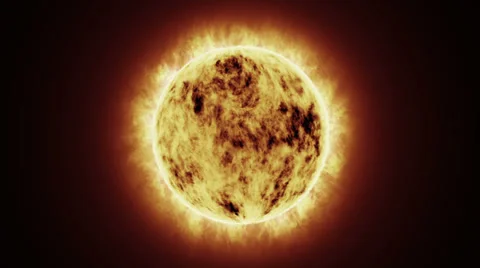 Burning solar planet Stock Footage 38836487
