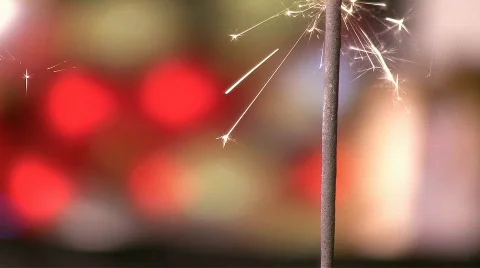 Burning sparcler Video stock 320382