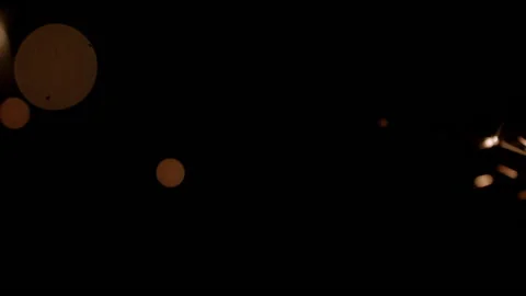 Burning Sparkler Bokeh In The Dark Stock Footage 233459904