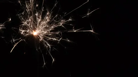 Burning Sparkler Closeup Vídeos de archivo 333976707
