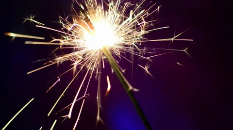 Burning sparkler Video stock 29571546