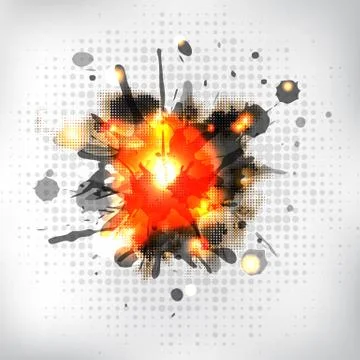Burning sparkler Stock Illustration