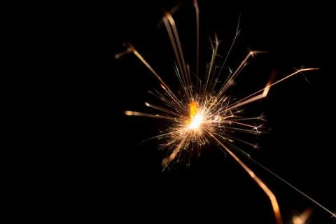 Burning sparkler Stock Photos