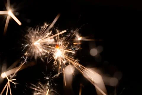 Burning sparkler Stock Photos