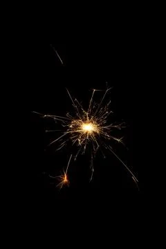 A burning sparkler Stock Photos