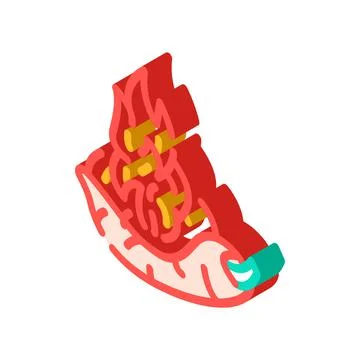 Burning spice pepper vegetable isometric icon vector illustration Stock Illustration