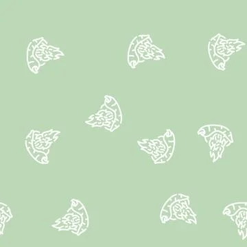 Burning spice pepper vegetable line vector seamless pattern Stock Illustration