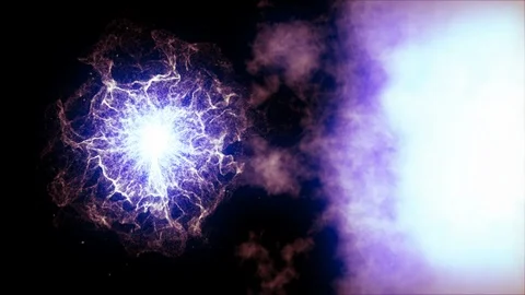 Burning Star With A Bright Flame In The Nebula Stock Footage 120832043