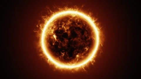 Burning Star Space Sun Video Vídeos de archivo 286202252