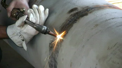 Burning steel Video stock 481030