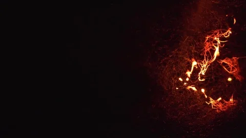 Burning Steel Wool Video stock 80717238