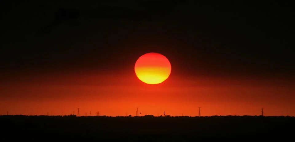 Burning sun Stock Photos