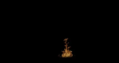 Burning Surface Flames Realistic Fire Motion Background Stock Footage 340076097