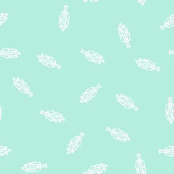 Burning sword line vector seamless pattern flat Stock Illustration