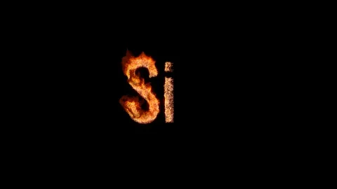 Burning text SIN. Animated fire and smoke. Included alpha channel Stock Footage 113464645