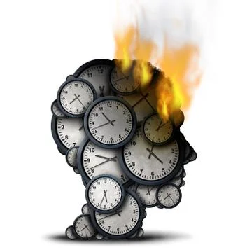 Burning Time Stock Illustration
