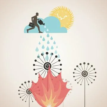 Burning time Stock Photos