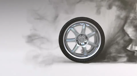 Burning tire Stock Footage 25066841