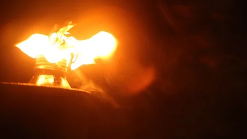 Burning Torch Stock Footage 122384126